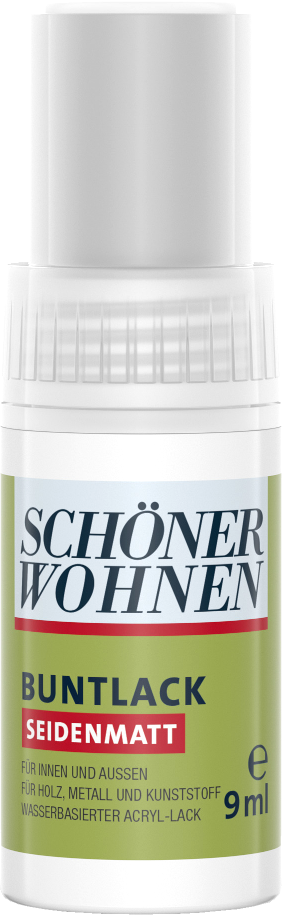 9ml Schöner Wohnen Home Lackstift seidenmatt, 0095 Weiss