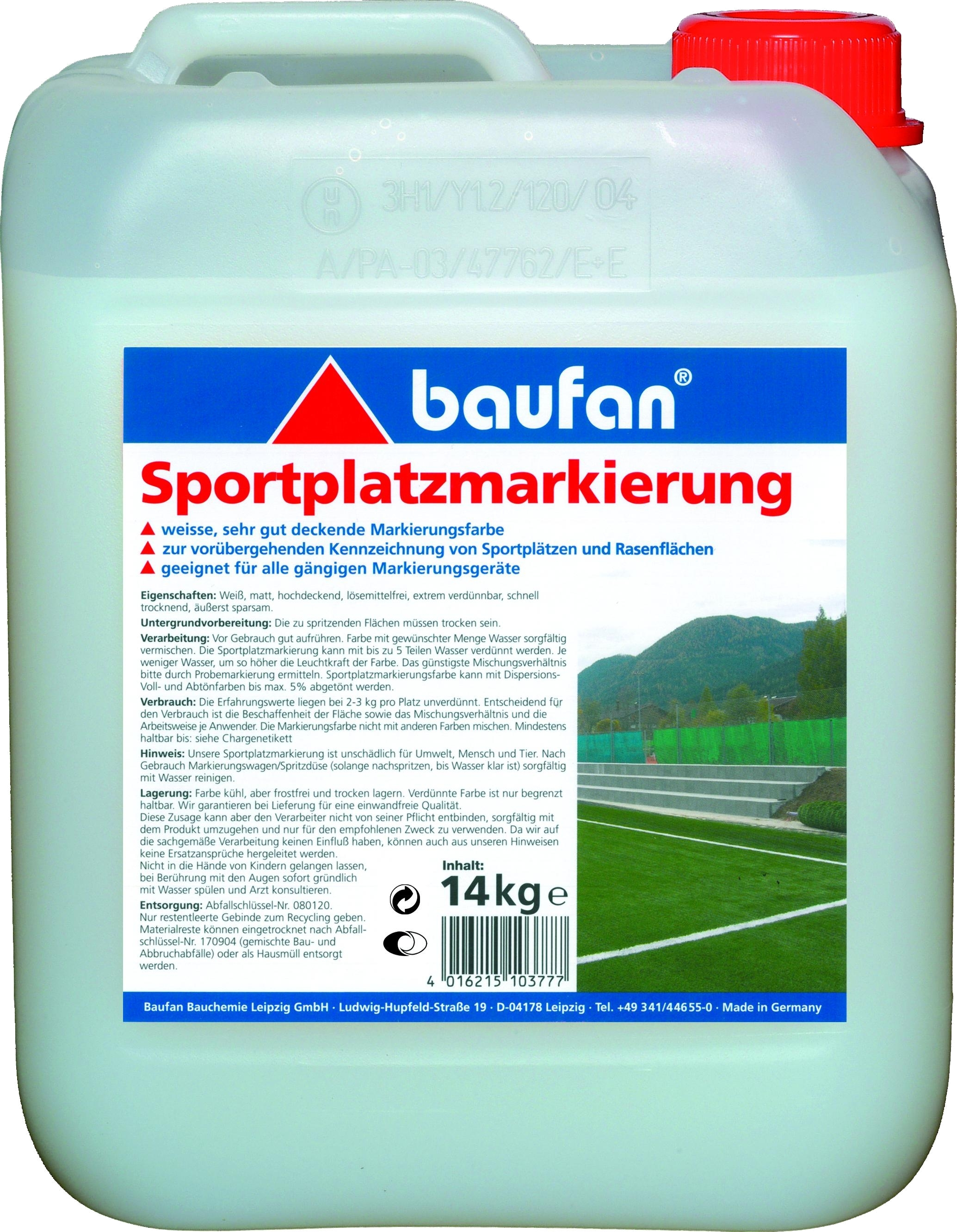 14kg Sportplatz Markierung weiß, für alle Markieru