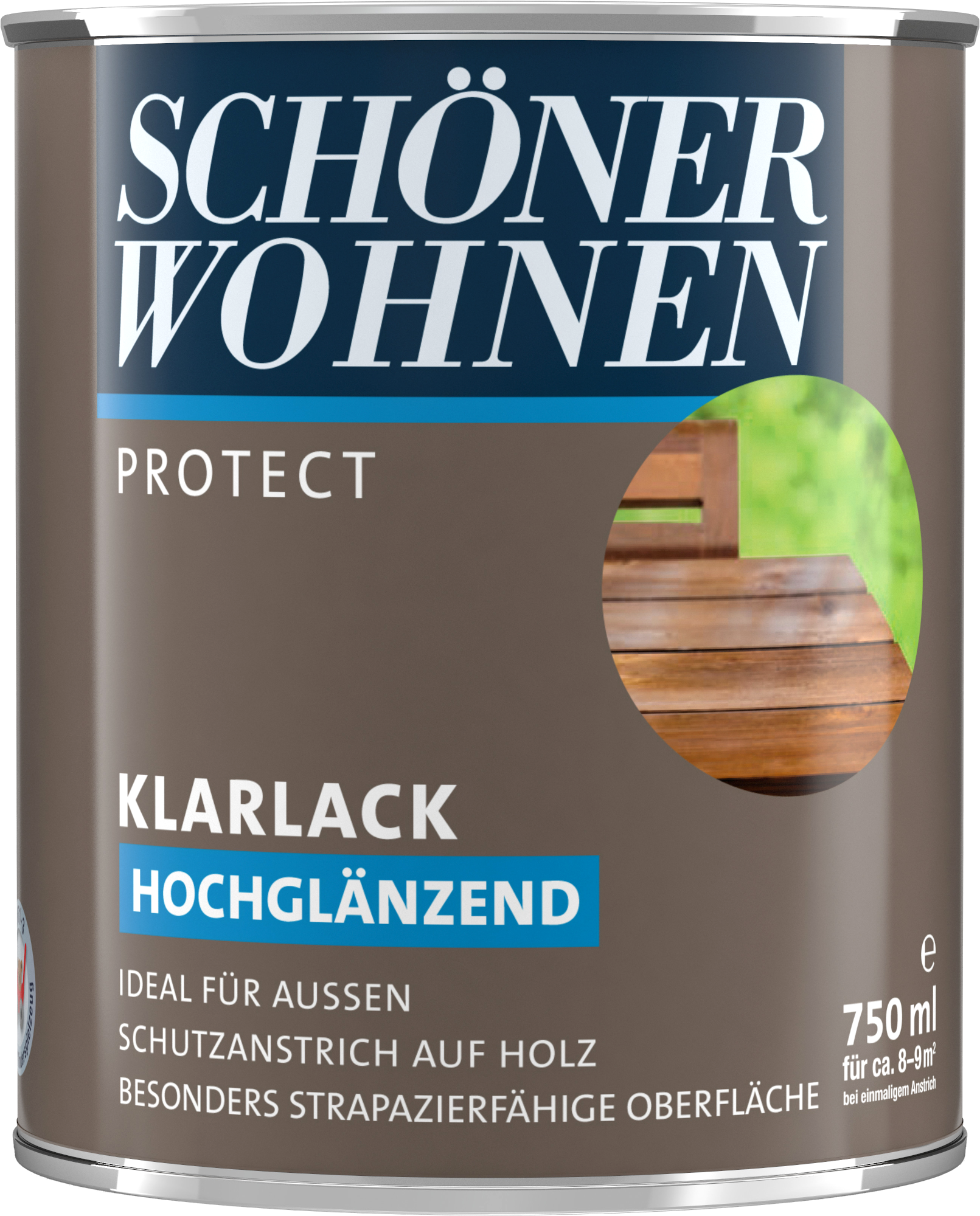 750ml Schöner Wohnen Protect Klarlack hochglänzend farblos