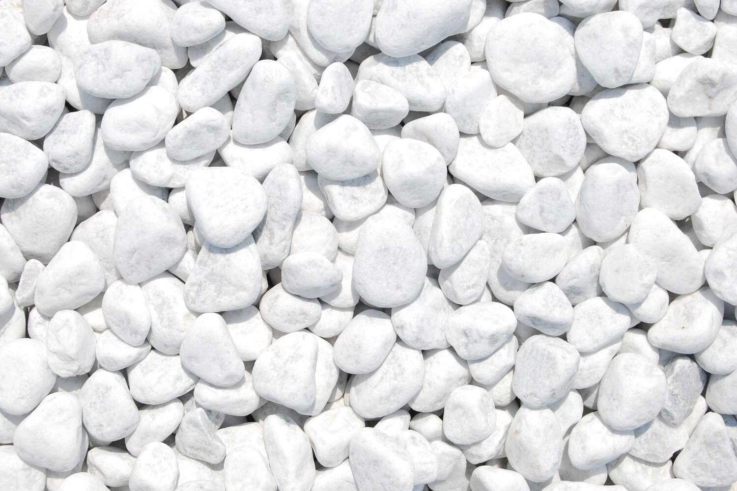 25kg SCHERF-Marmorzierkiesel Carrara-Weiss 25-40mm