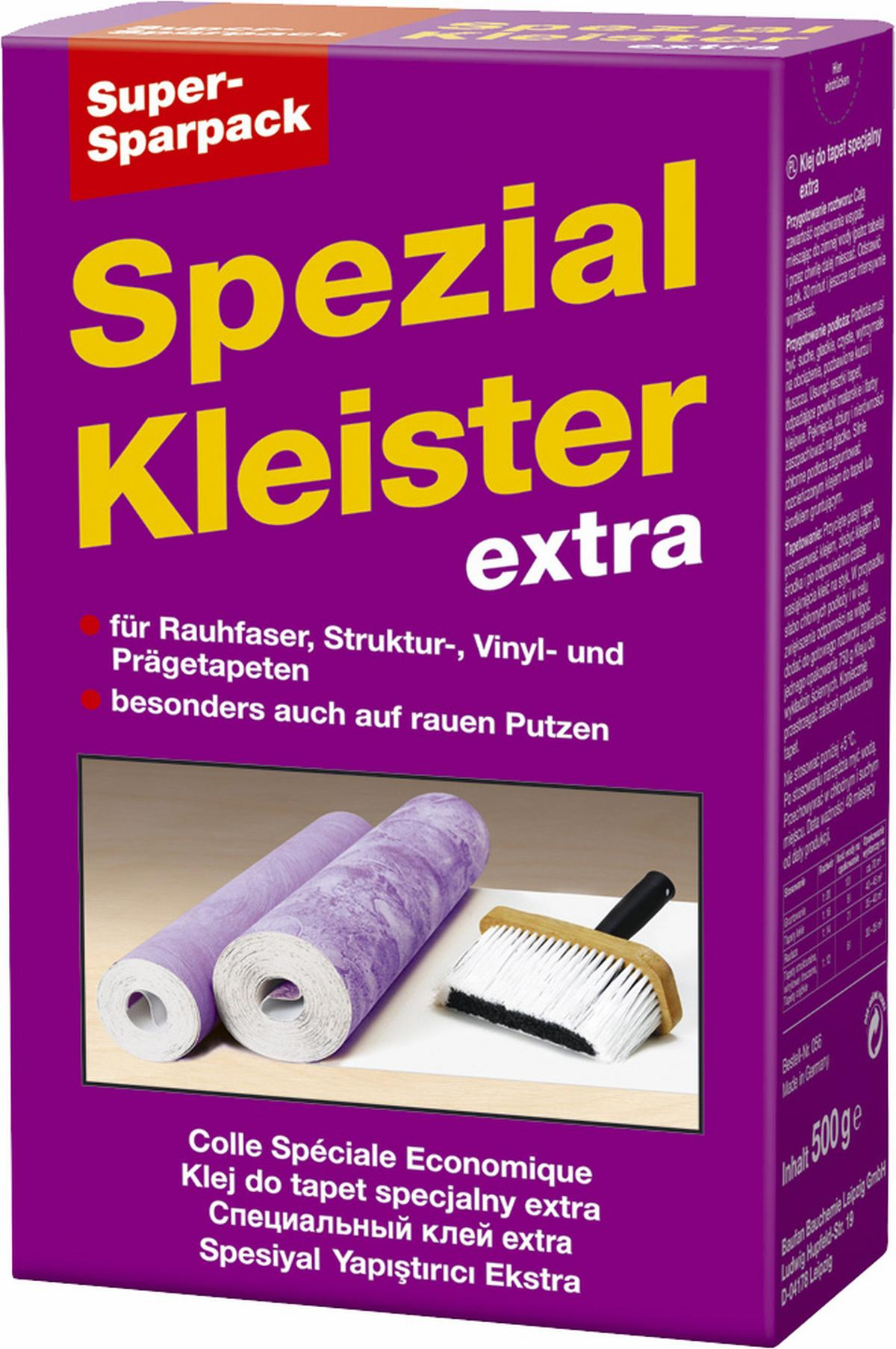0,5 Kilogramm extra Spezialkleister Sparpack