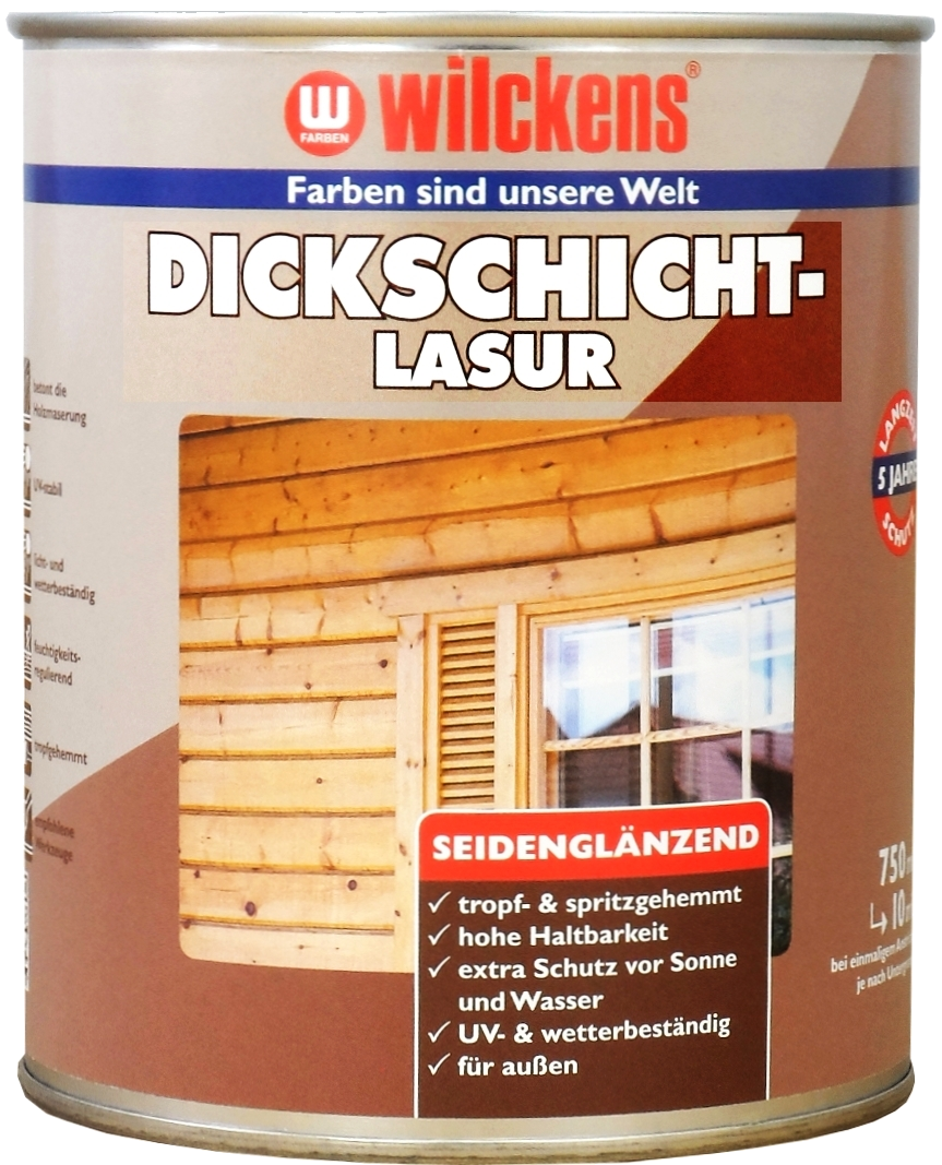 750ml WILCKENS Dickschichtlasur nussbaum