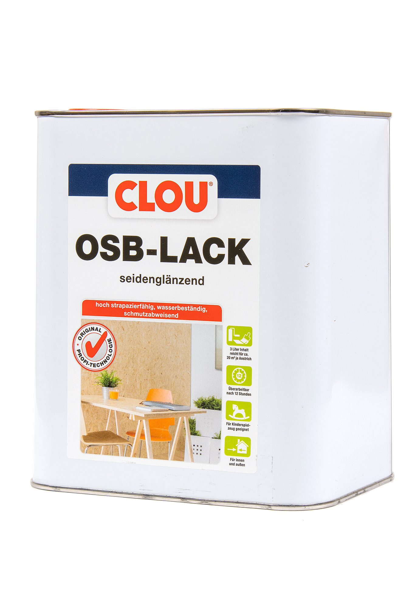 3L Clou OSB-Lack Set farblos mit Pinsel + EV
