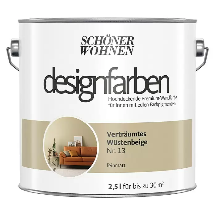 2,5L Schöner Wohnen Designfarbe Verträumtes Wüstengelb 14