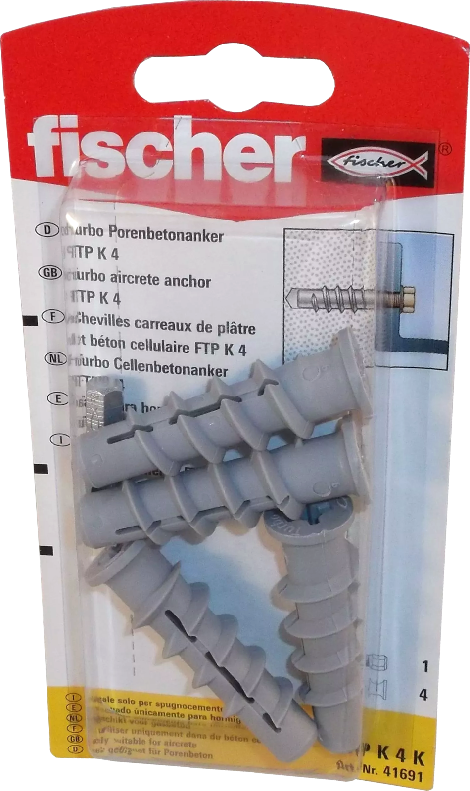 Turbo Porenbetondübel FTP K 4 K