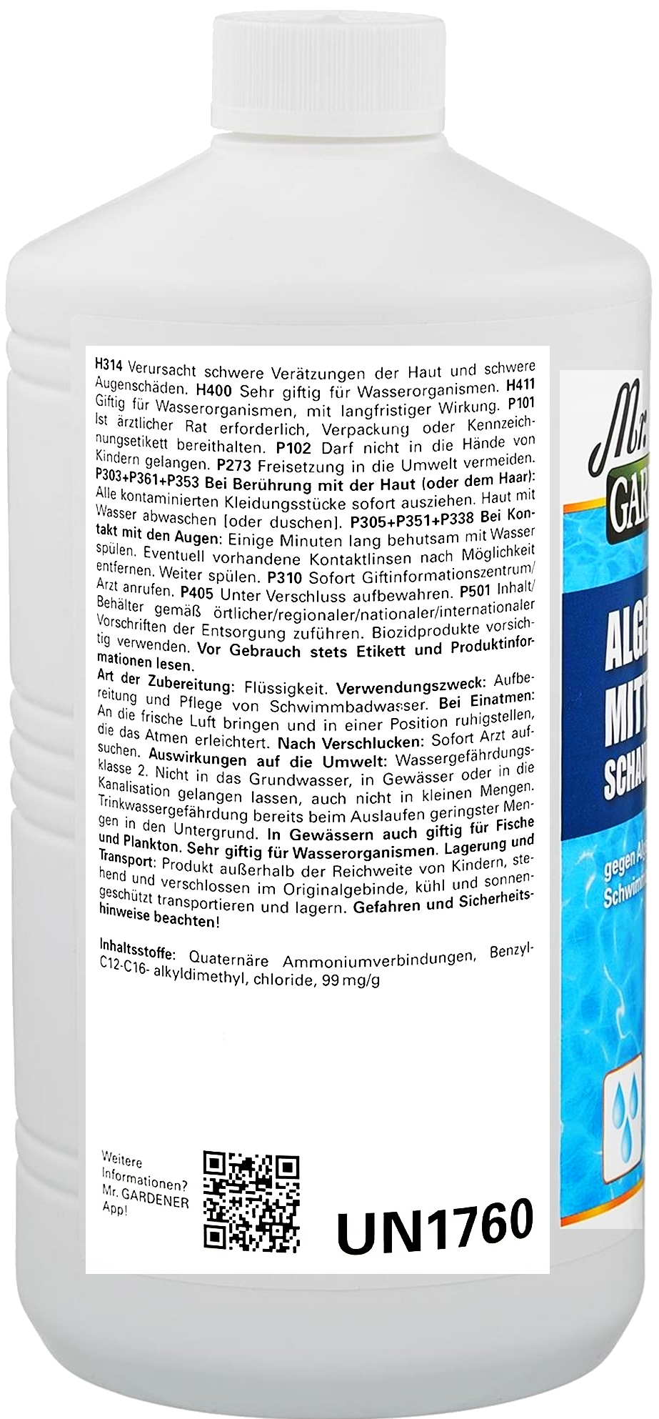 1Liter Mr.Gardener Algenschutzmittel