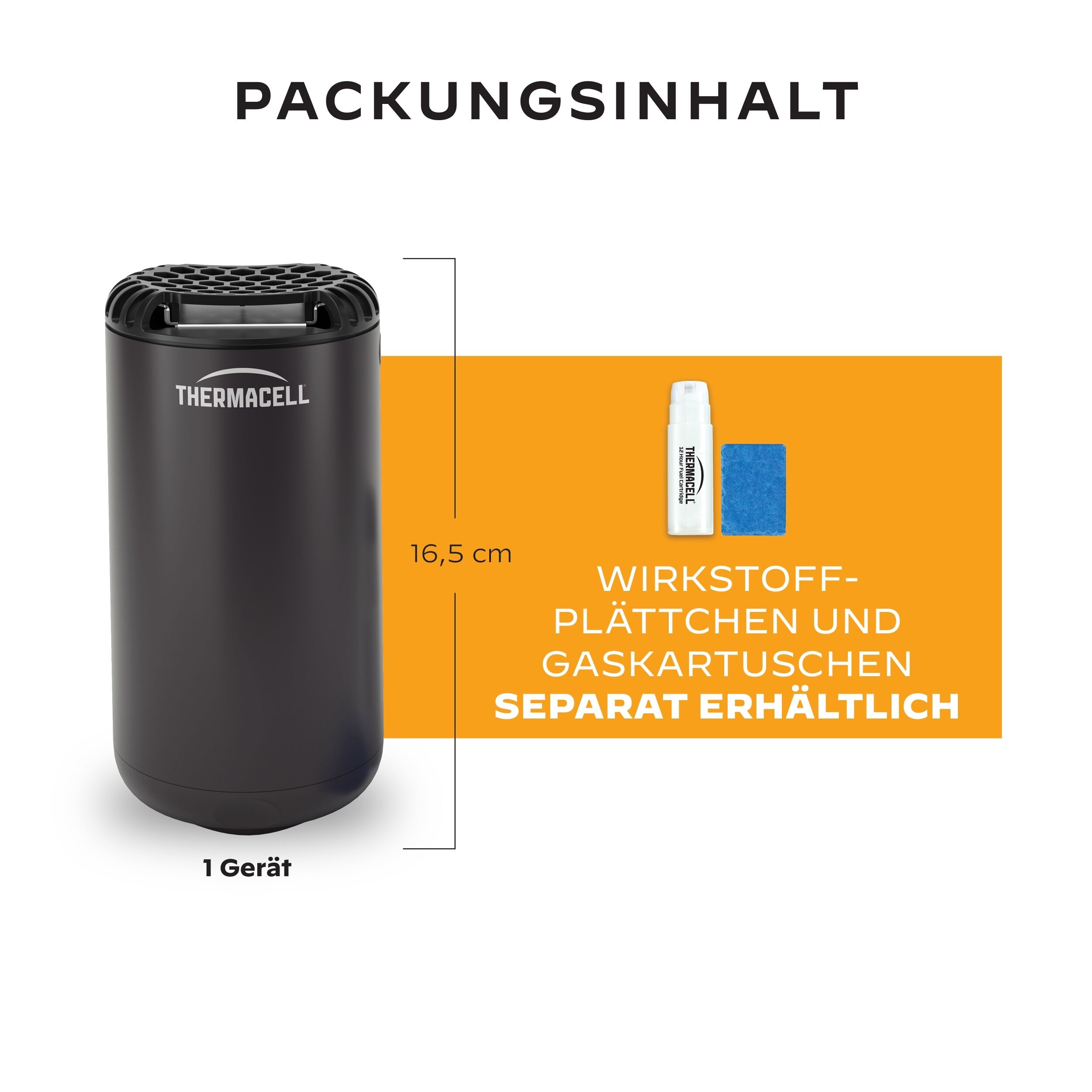 Thermacell Mückenabwehr Protect Graphit Gerät ohne Wirkstoff und Gaskartusche