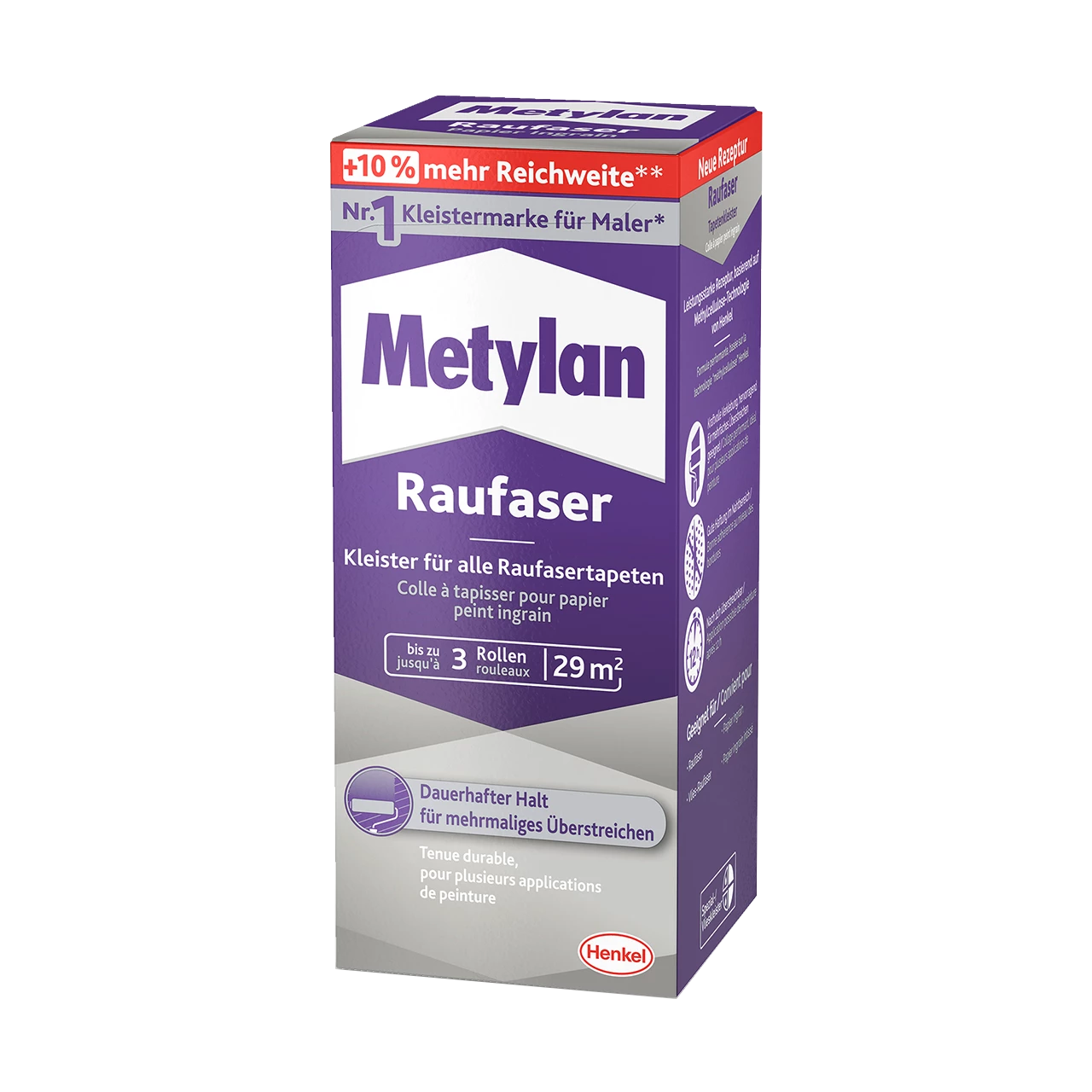 180g Metylan Raufaser für alle Raufasertapeten