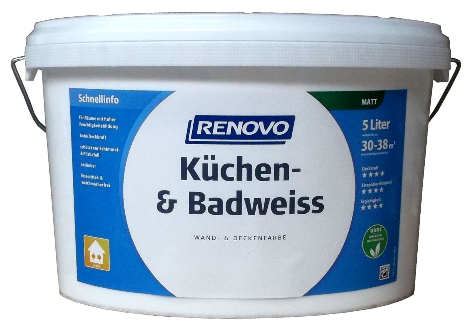 5L Renovo Küchen- & Badweiss matt