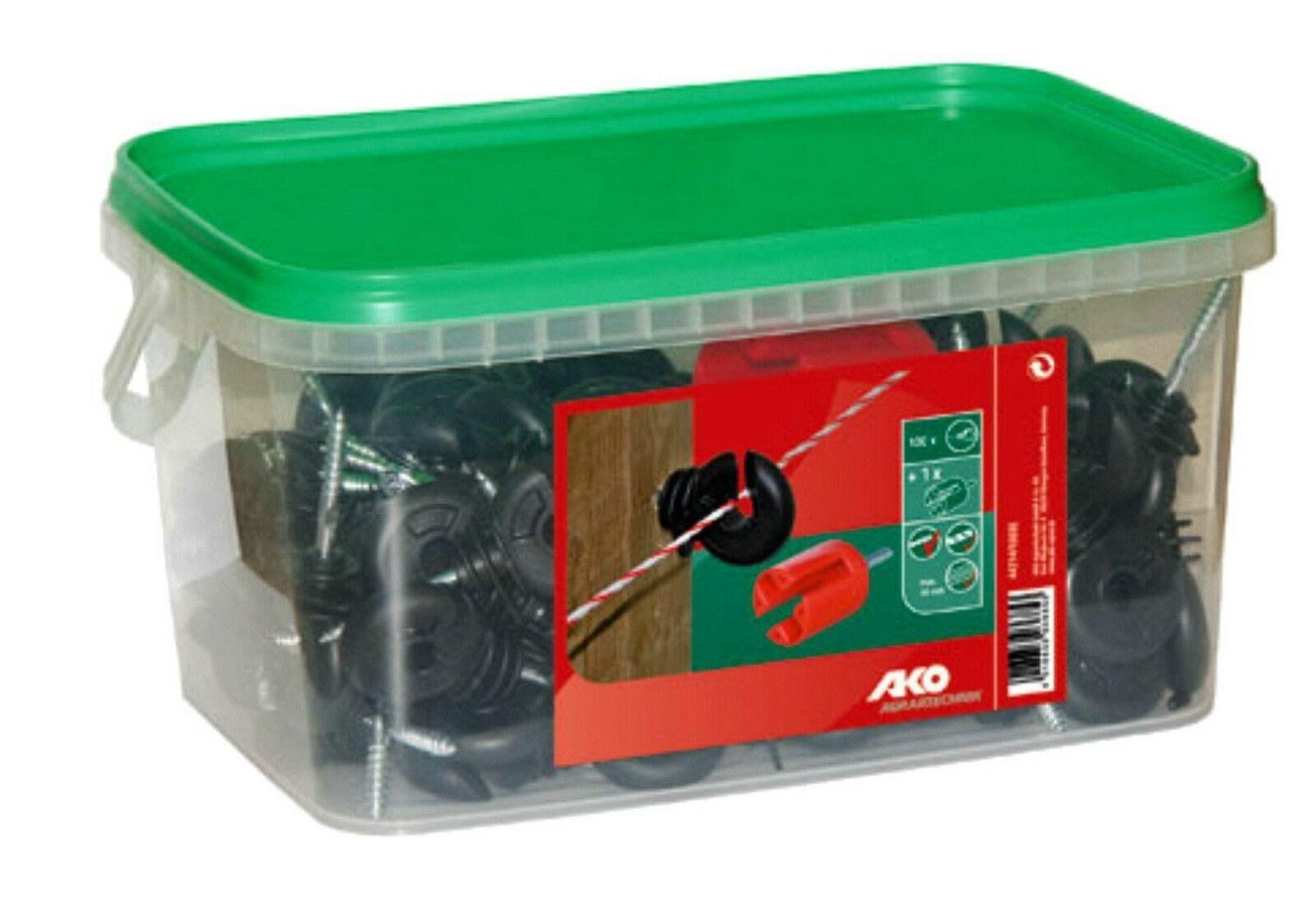 AKO 100 Ringisolatoren / Ringisolator im Eimer