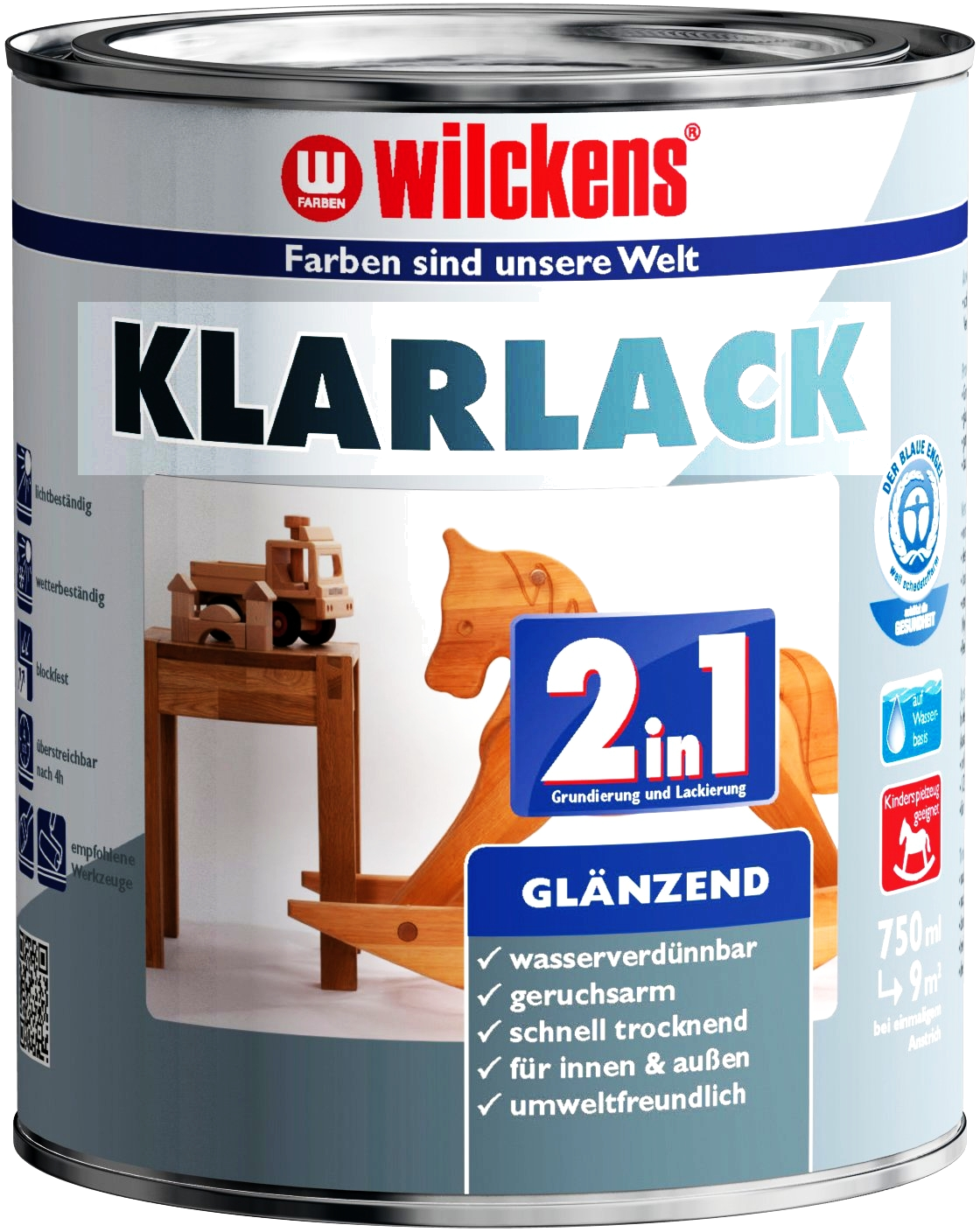 125ml Wilckens 2in1 Klarlack glänzend
