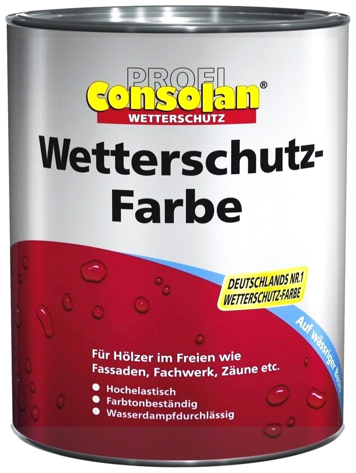 2,5L Profi Consolan Wetterschutzfarbe schwedenrot