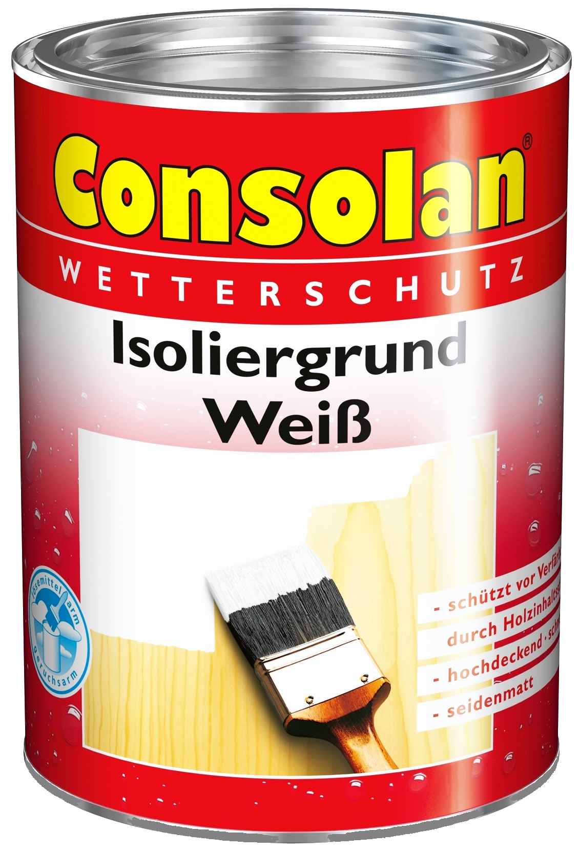 2,5 Liter Consolan Isoliergrund weiß Holzschutz