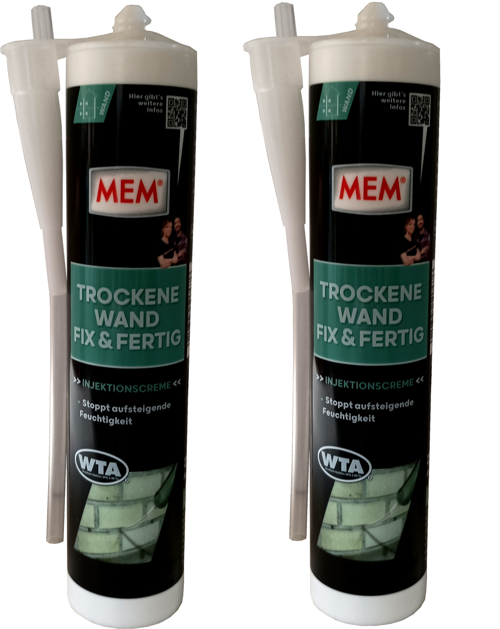 2x290ml MEM Trockene Wand Fix & Fertig