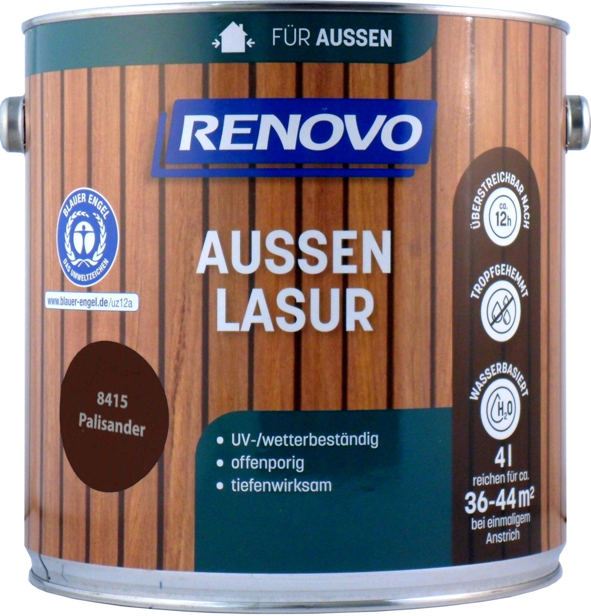 4L Renovo Wetterlasur wb. Nr.8415 palisander