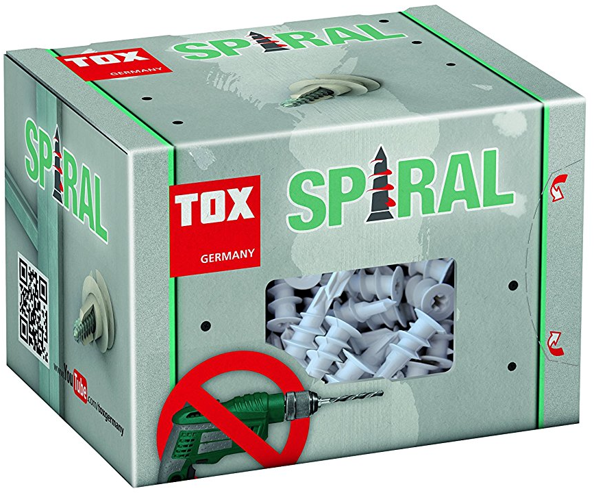 TOX Gipskartondübel Spiral 32 mm, 50 Stück