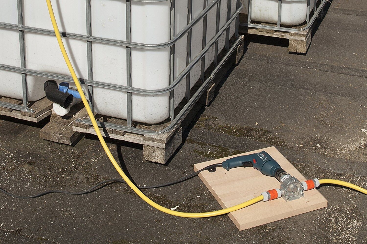 wolfcraft Bohrmaschinen Pumpe mit Metallgehäuse