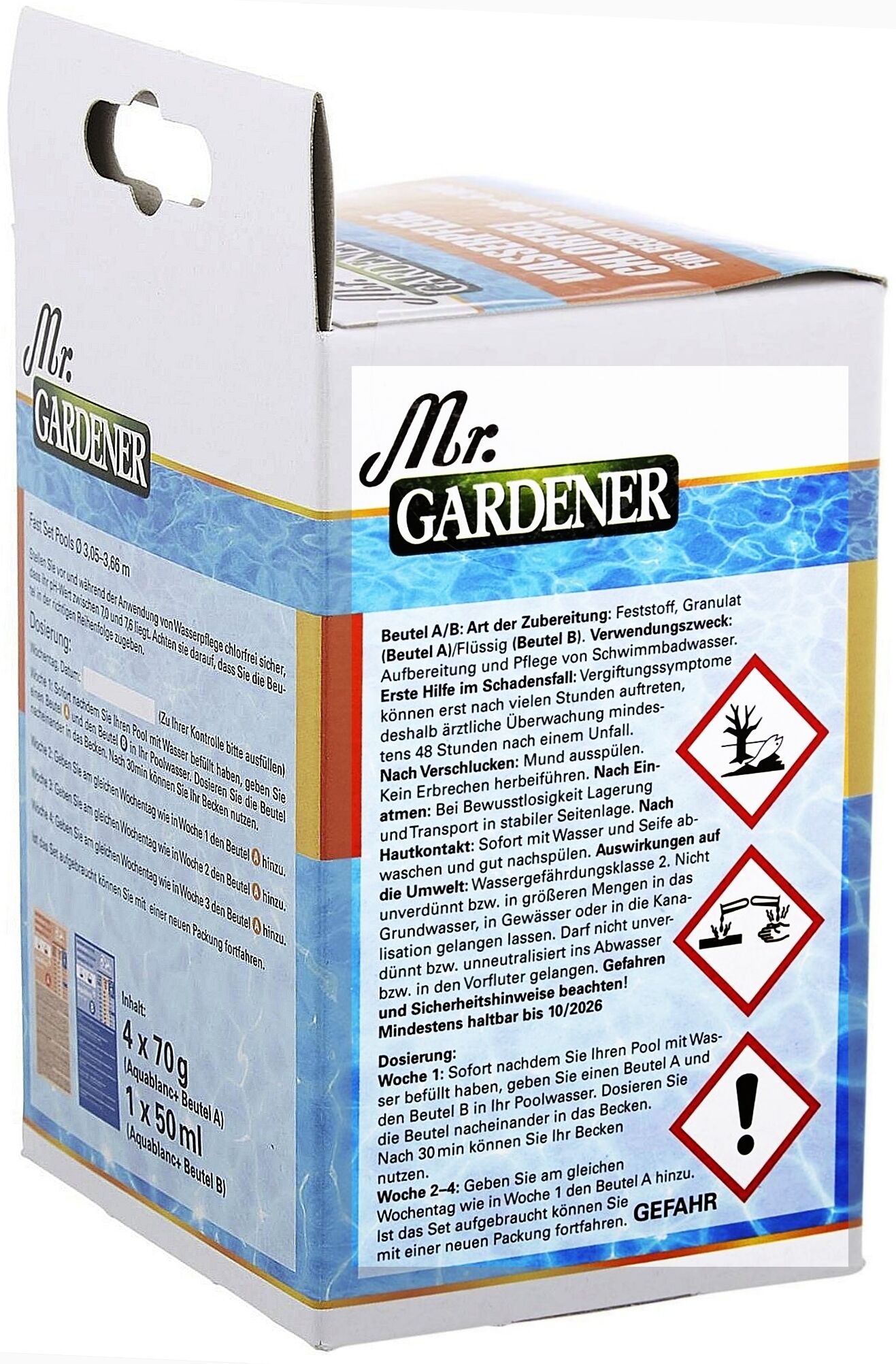 Mr.Gardener Aquablanc+ Wasserpflege chlorfrei