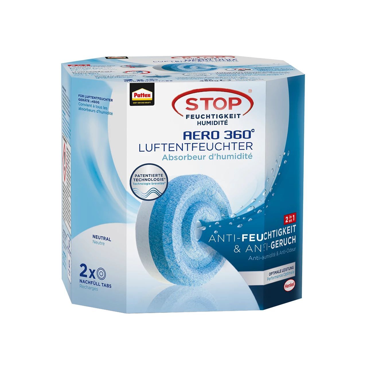 Pattex AERO 360° Tabs 2in1 / Inhalt 2 x 450g