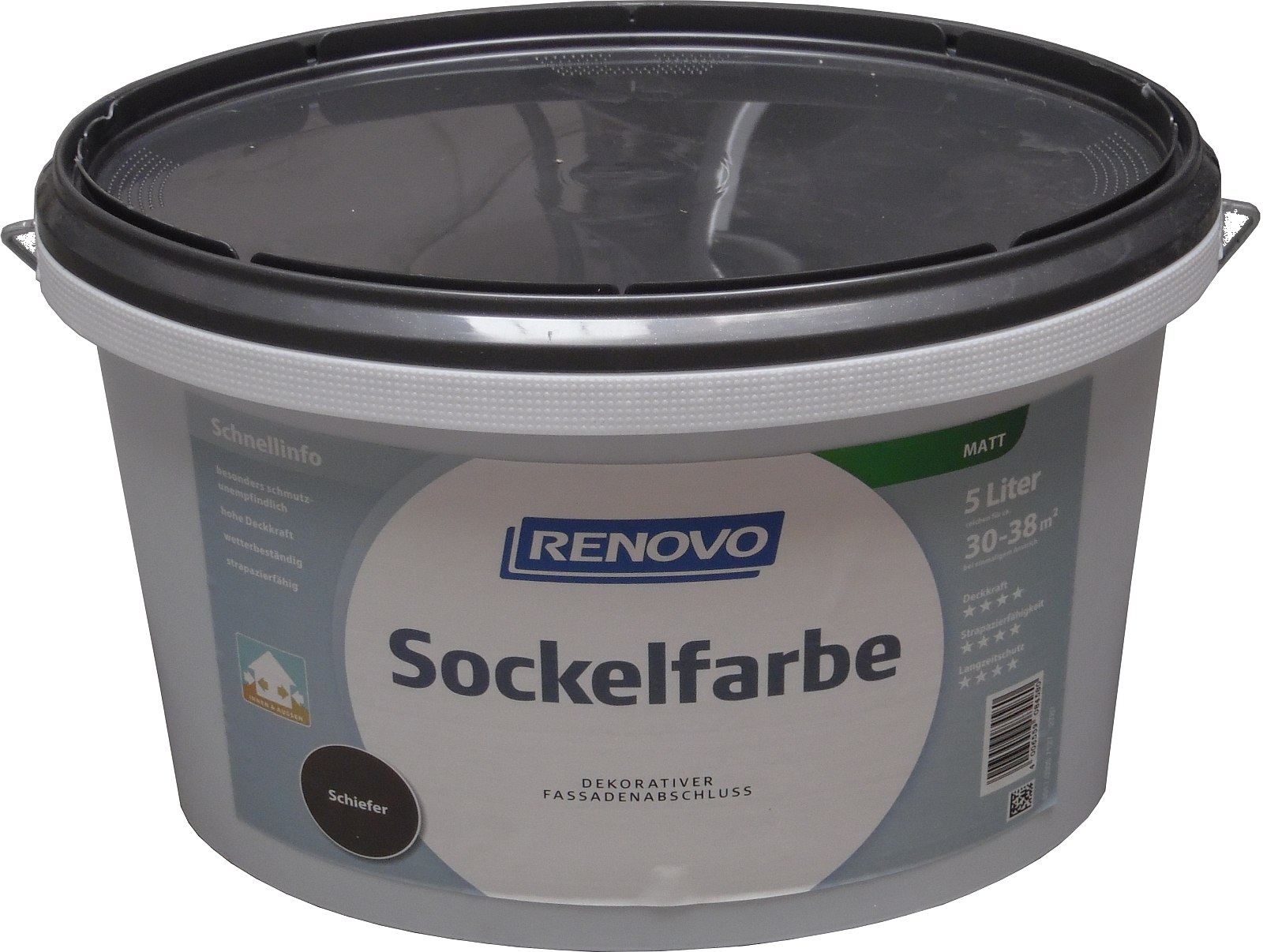 5L RENOVO Sockelfarbe Steingrau