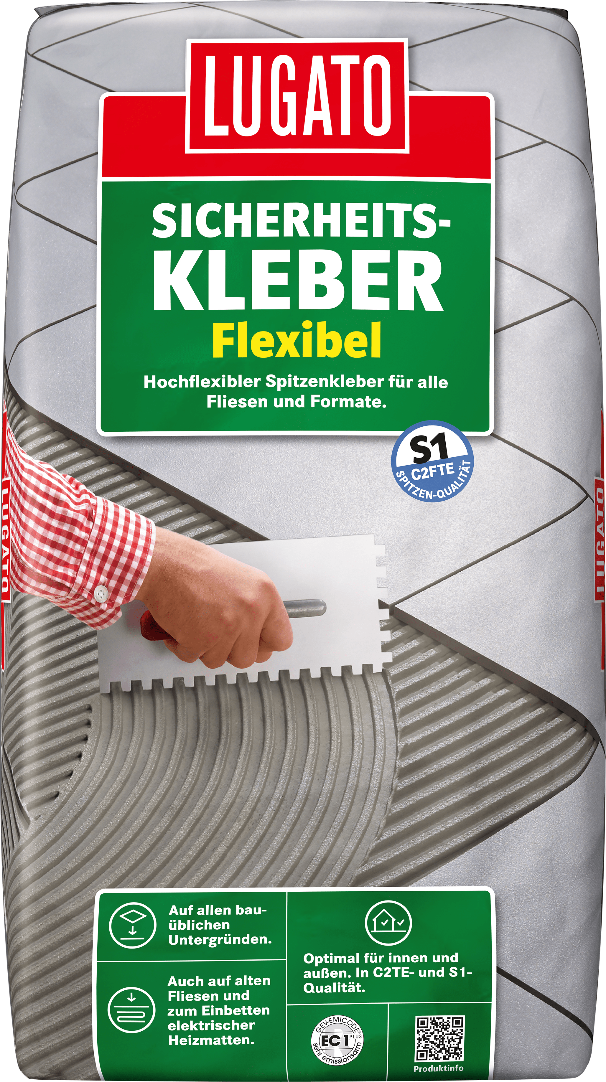25kg Lugato Sicherheitskleber Flexibel
