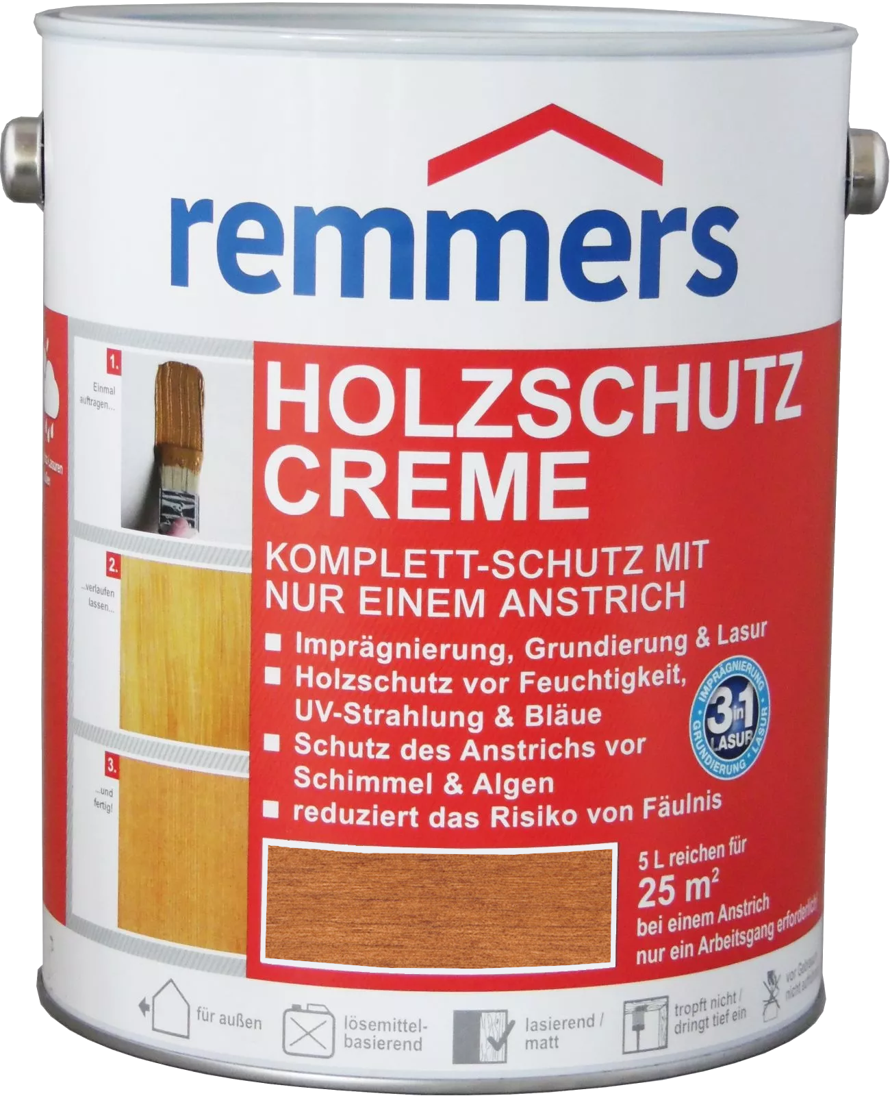 750ml Remmers Holzschutz Creme Teak