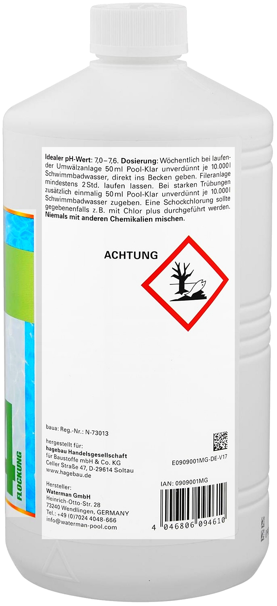 1L Mr.Gardener Pool Klar Flockungsmittel