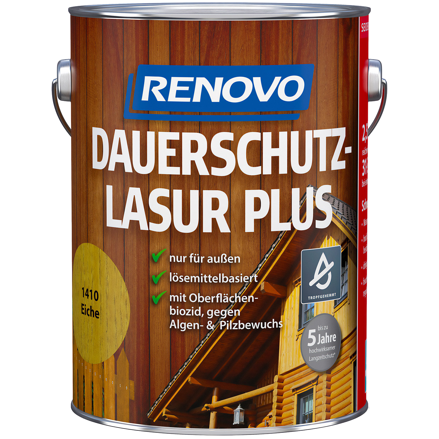 2,5L Renovo Dauerschutzlasur PLUS Nr.1410 Eiche