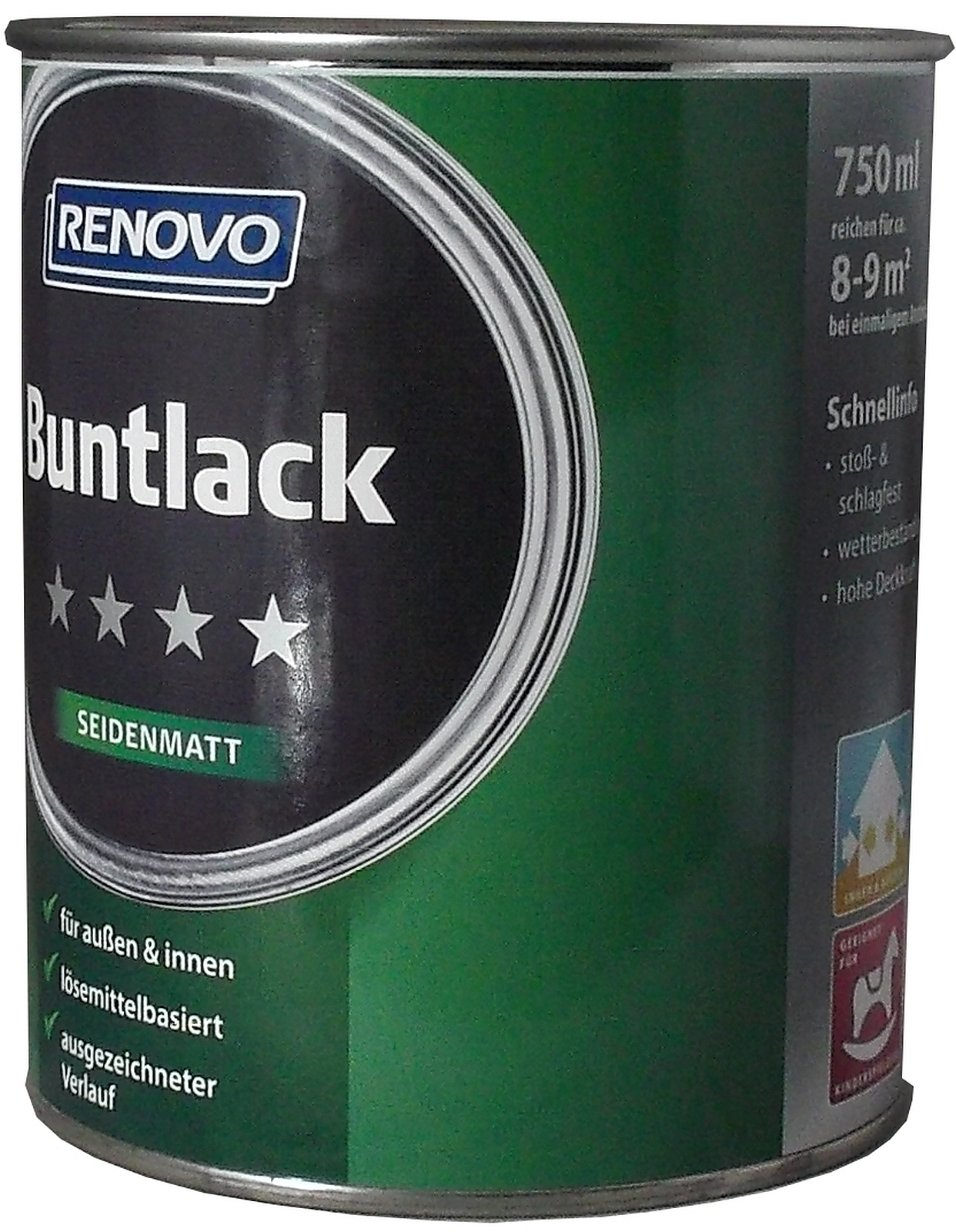 750ml Renovo Seidenmattlack schokobraun Nr.8017