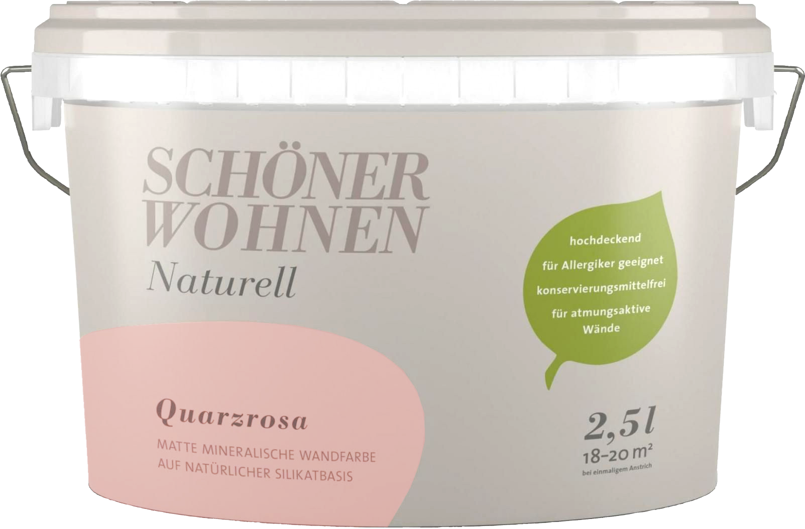 2,5L Schöner Wohnen Naturell Wandfarbe matt, Quarzrosa