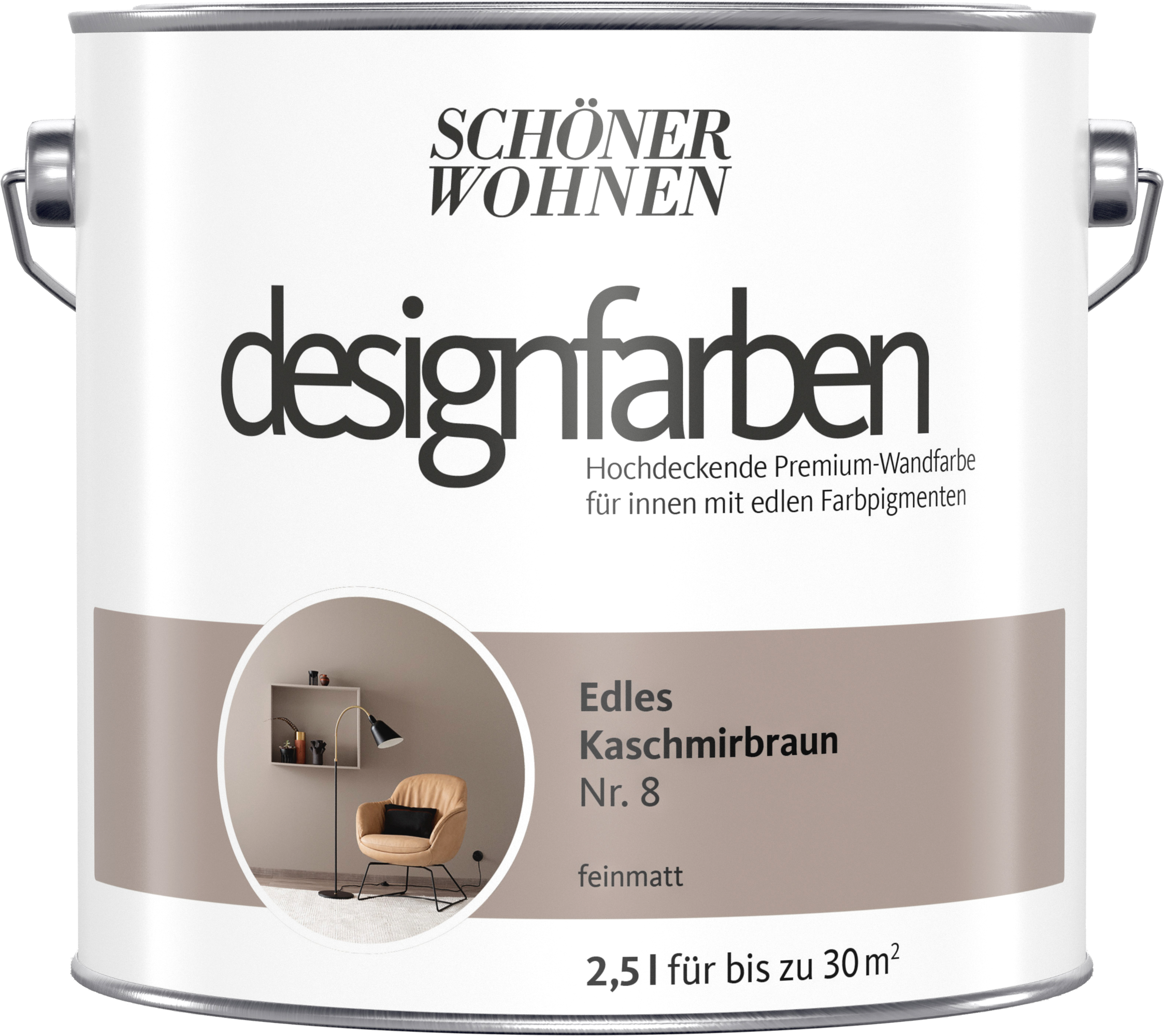 2,5L Schöner Wohnen Designfarbe Edles Kaschmirbraun 8