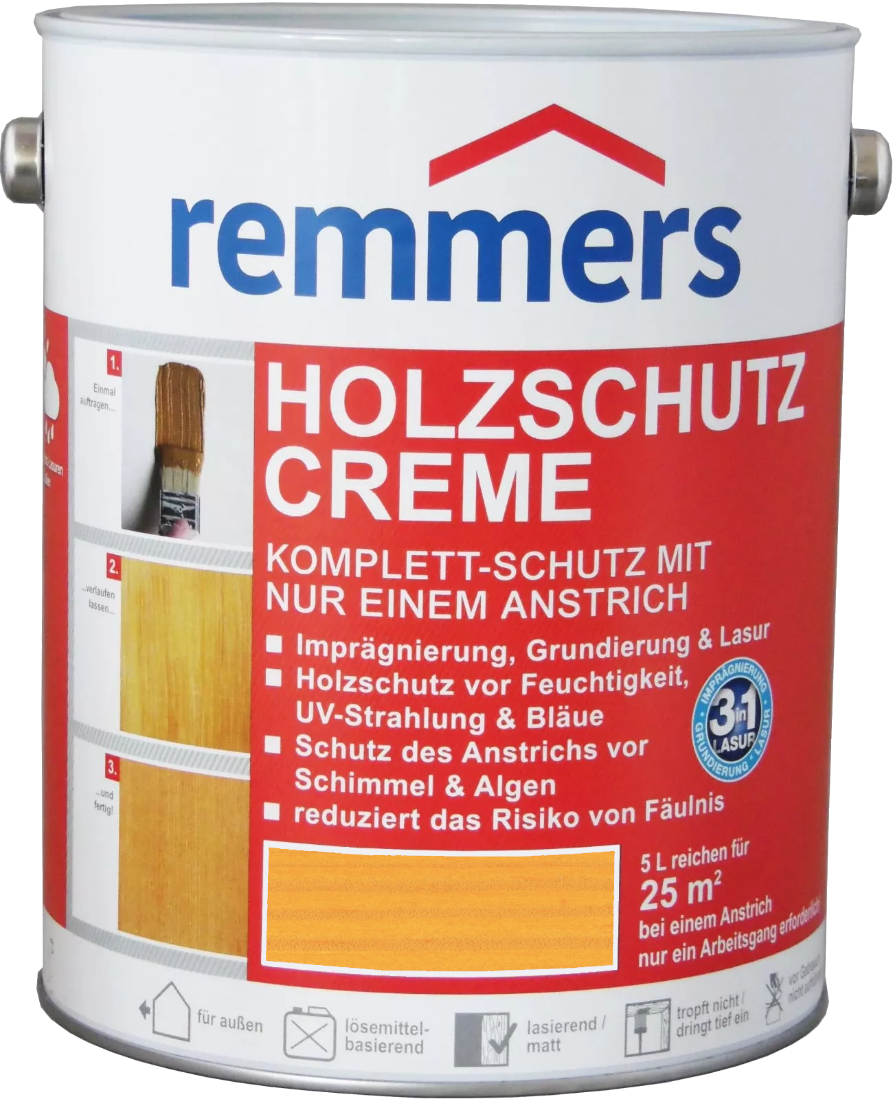 5L Remmers Holzschutz Creme Kiefer