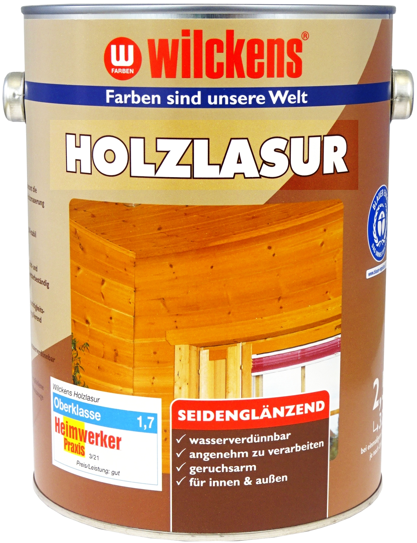 2,5Liter WILCKENS Holzlasur LF palisander