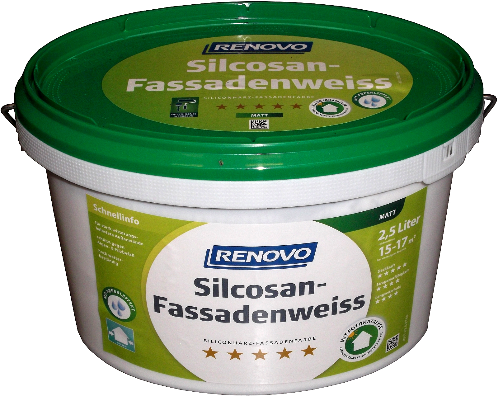 2,5L Renovo Silcosan Fassadenweis, Matt