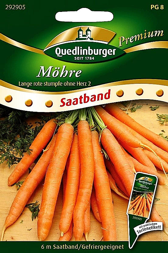 SB Möhre Lange rote stumpfe ohne Herz 2