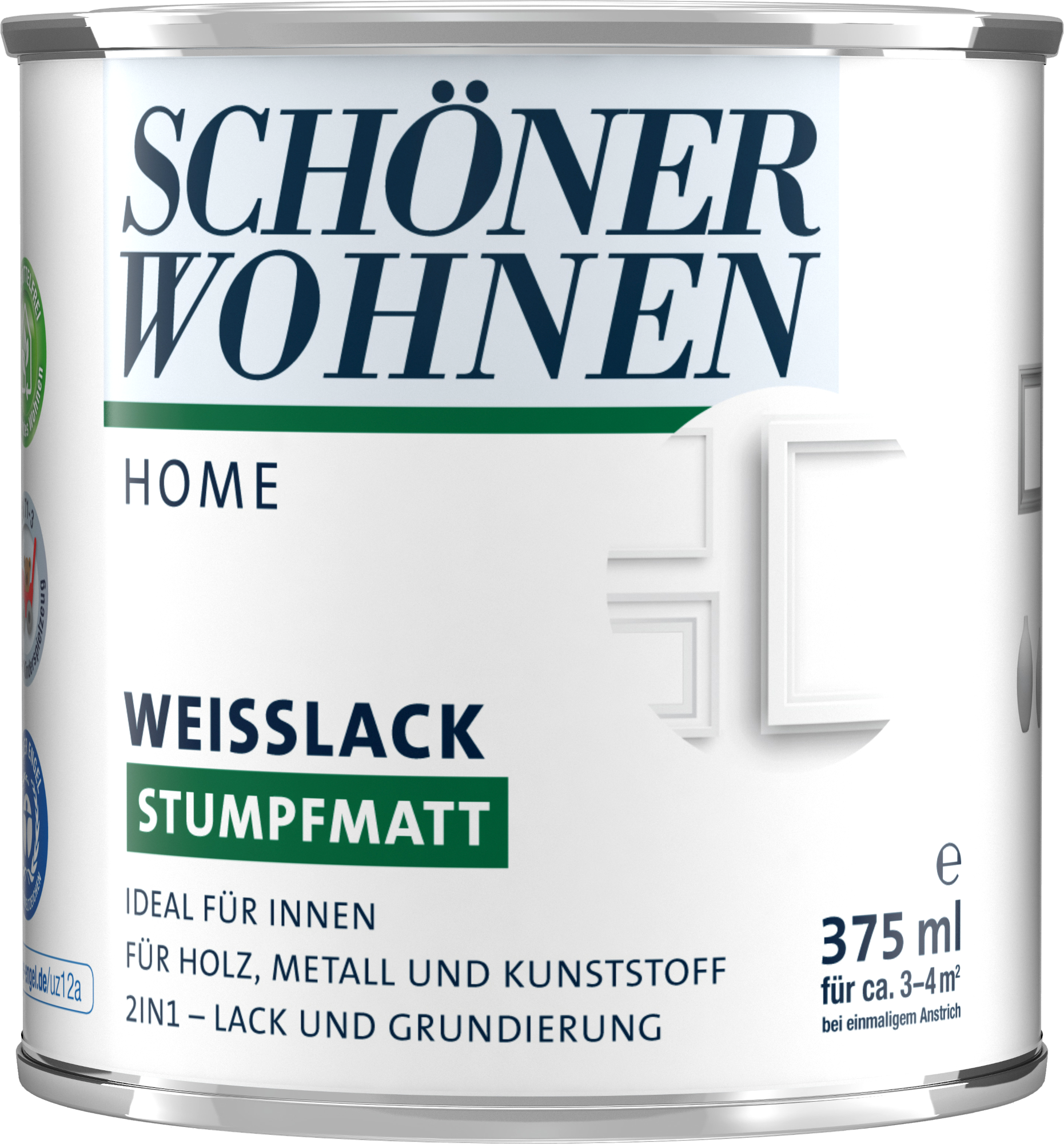 375ml Schöner Wohnen Home Weisslack stumpfmatt weiss