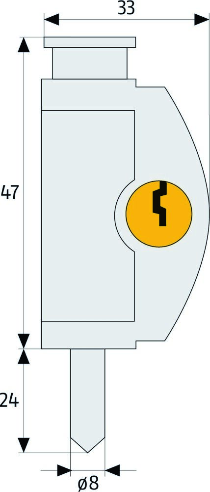 ABUS Fenster-Zusatzsicherung FTR42 weiss