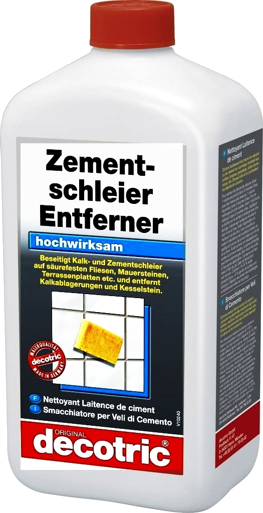 6x 1L Decotric Zementschleier-Entferner