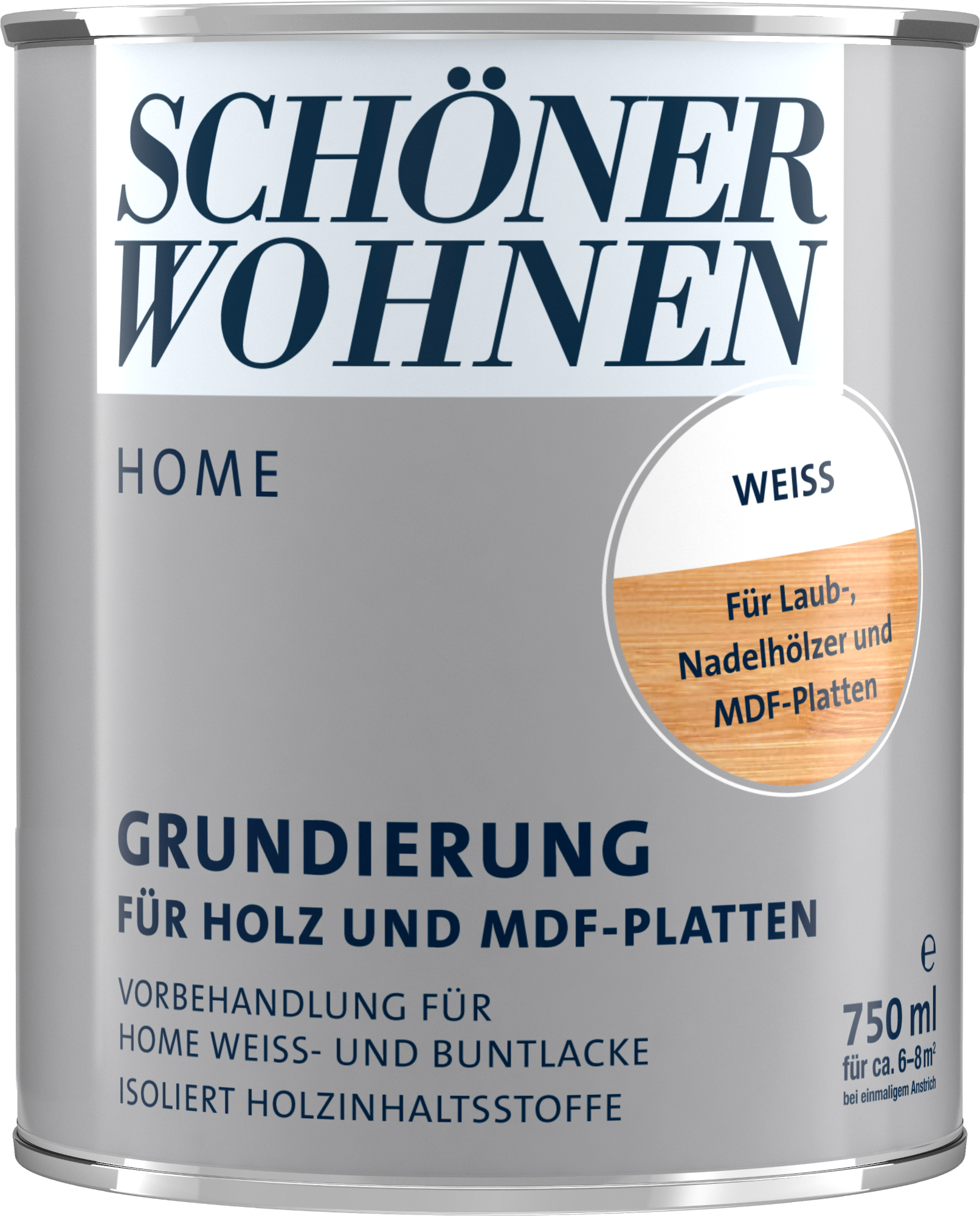 750ml Schöner Wohnen Home Grundierung für Holz und MDF-Platten weiss