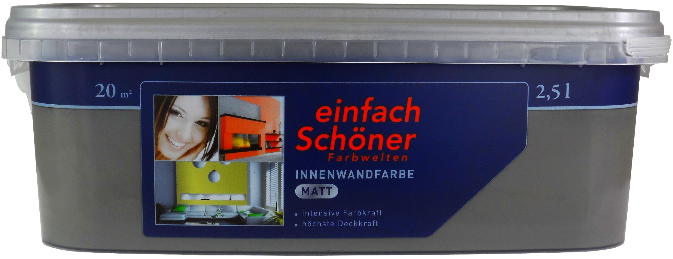 2,5Liter WILCKENS Innenwandfarbe matt edles basaltgrau