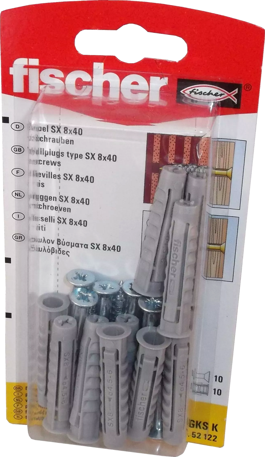Universaldübel SX 8 x 40 GKS K