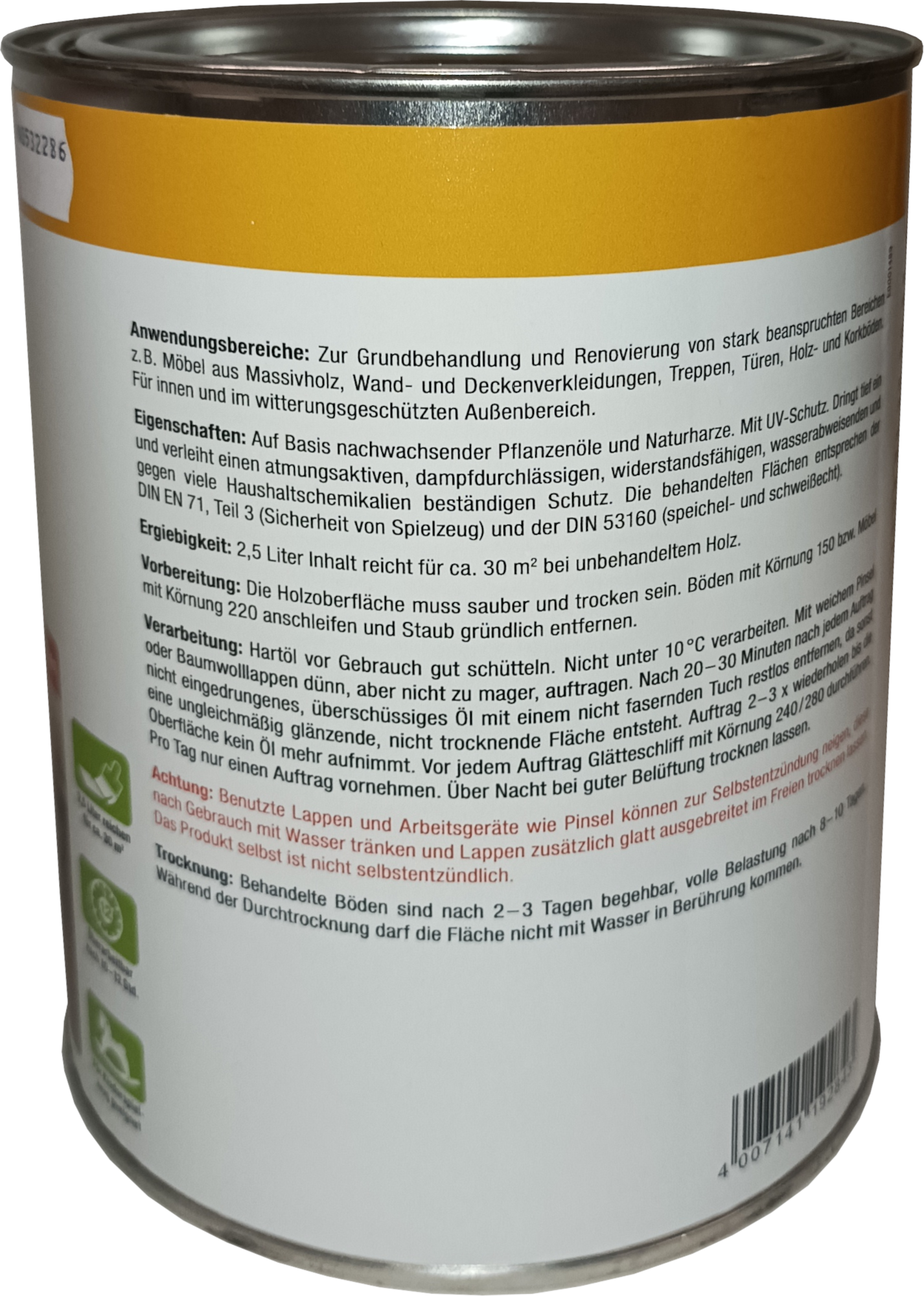 2,5L Clou Hartöl farblos