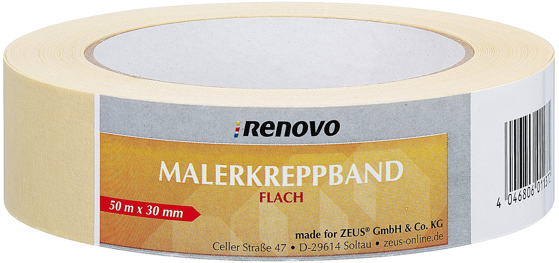 RENOVO Malerkrepp 30mm flach 50m