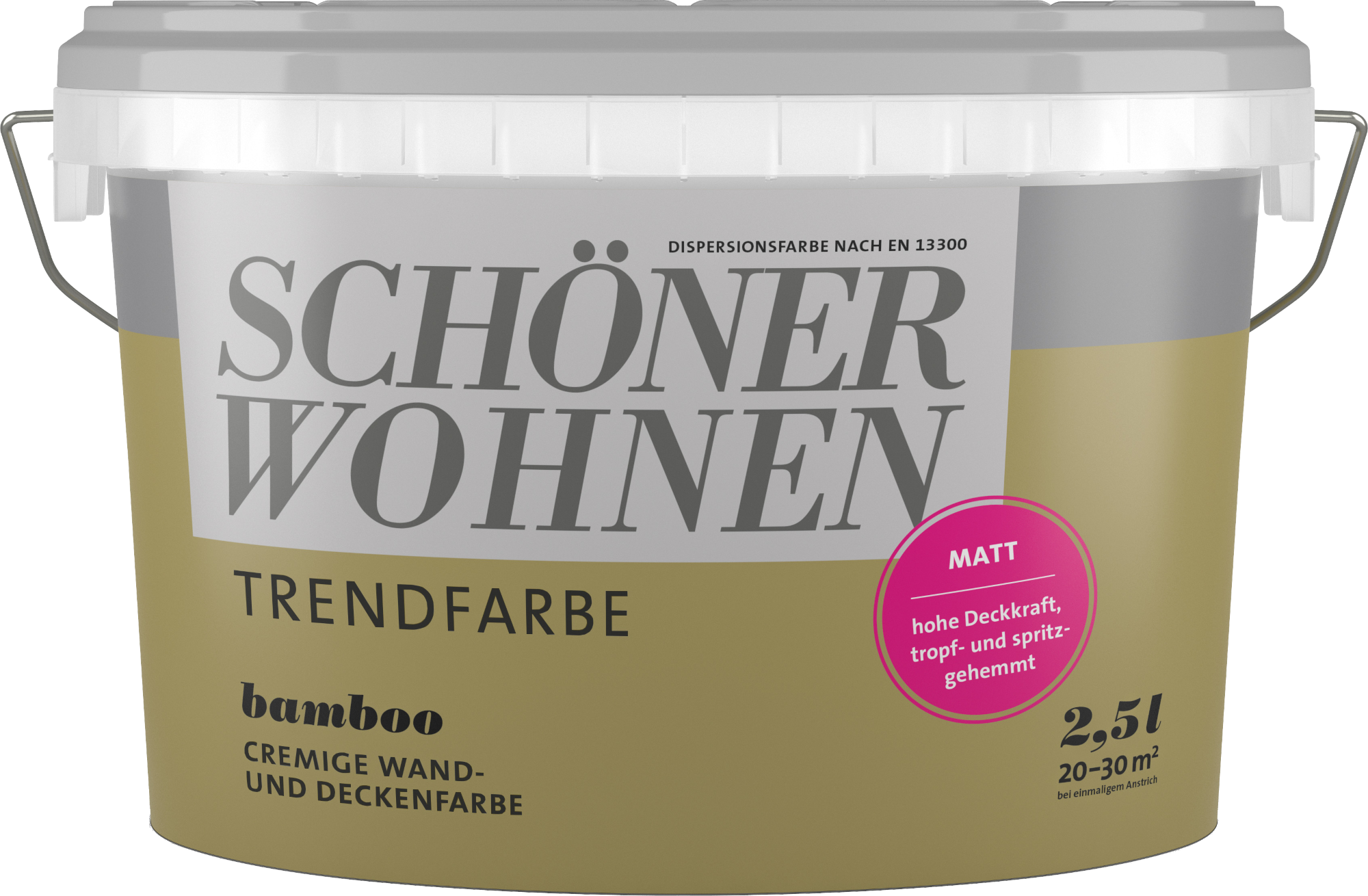 2,5L Schöner Wohnen -Trend Wandfarbe matt Bamboo