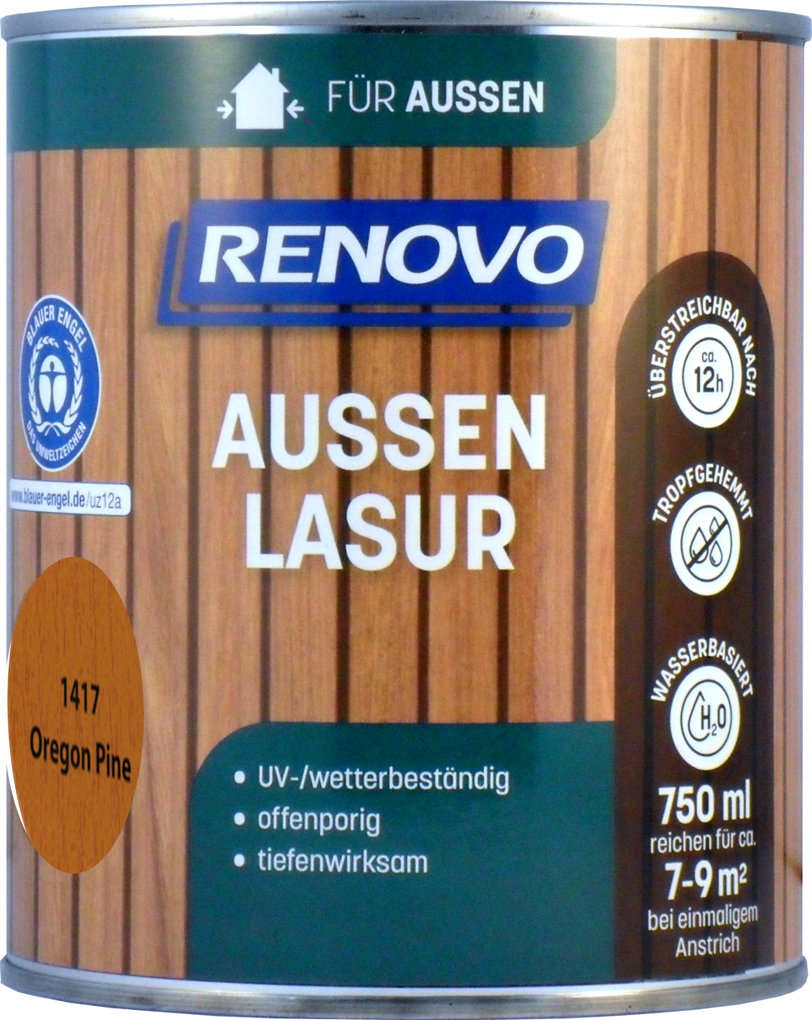750ml Renovo Wetterlasur Nr.1417 Kirsche