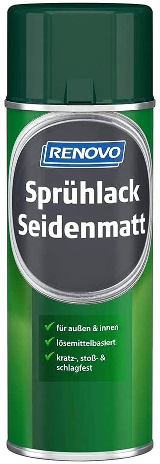 400ml Renovo Sprühlack Seidenmatt Moosgrün RAL6005