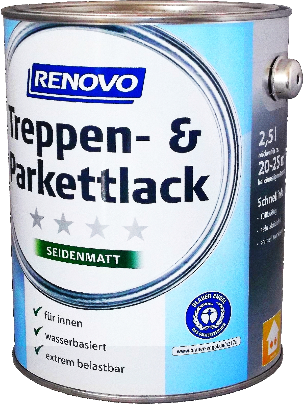 2,5L Renovo Treppen-& Parkettlack seidenmatt