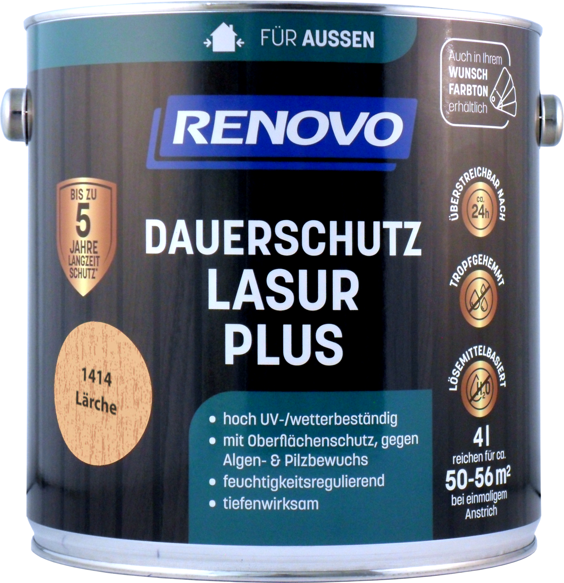 4L Renovo Dauerschutzlasur PLUS Nr.1414 lärche
