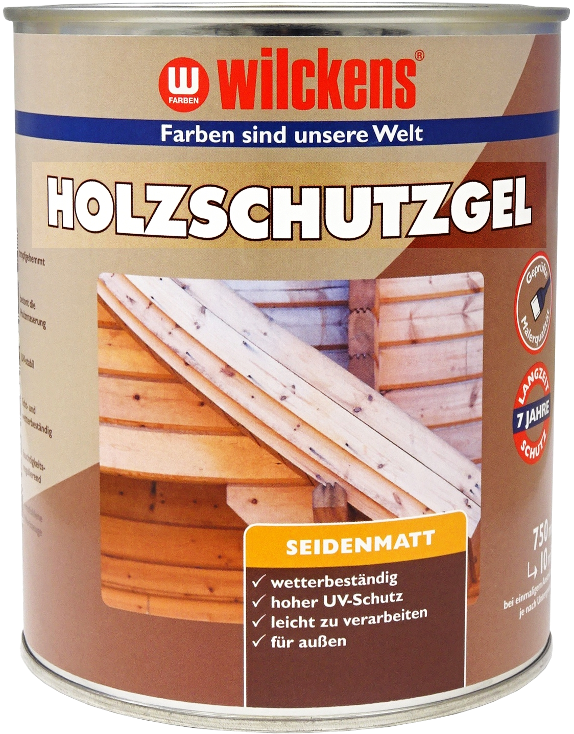 750ml Wilckens Holzschutz-Gel eiche