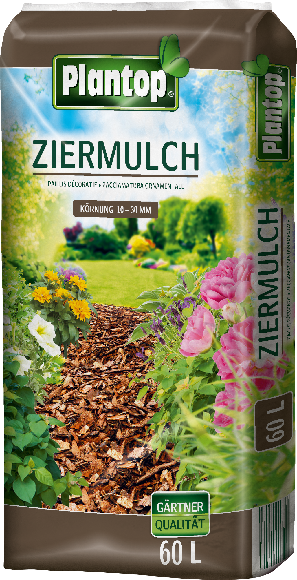 60L PLANTOP Ziermulch 10-30 mm
